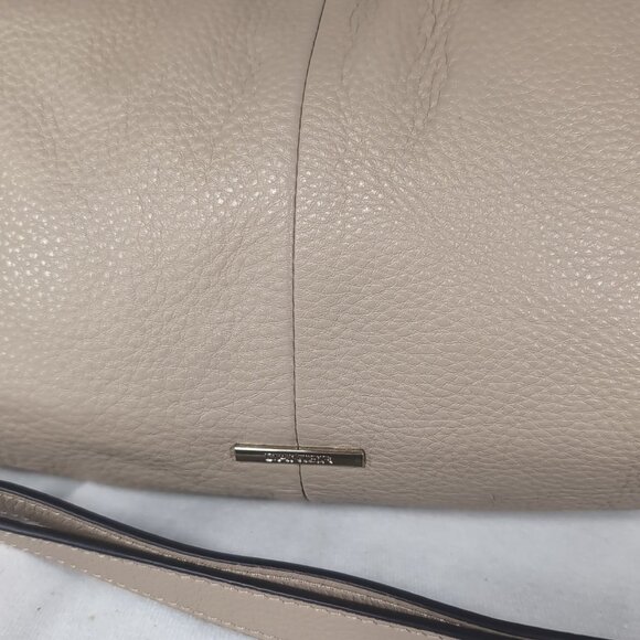 Danier Leather Fringe Purse Shoulder Bag Tan Beige Crossbody Handbag Boho Y2K - Picture 5 of 16